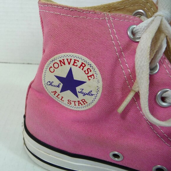 PINK CONVERSE HIGH TOPS SIZE 6 - Picture 12 of 13